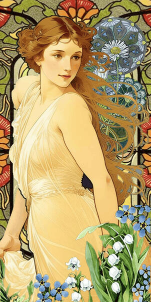 Art Nouveau Bookmark