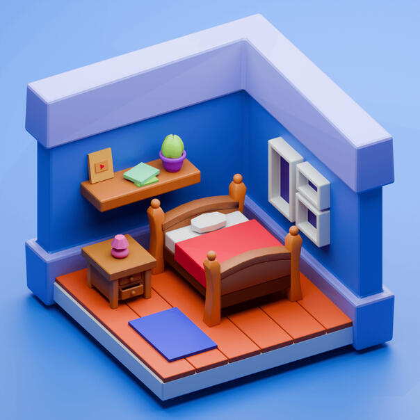 Isometric Room (Blender)